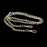 Alloy Twisted Bag Chains (1.2 Meter) With Clasp Lock Link 15x7x2 MM Light Gold Color Purse Sling Tote Replacement Parts Handles